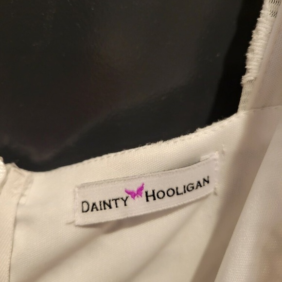 Dainty Hooligan Multi Tiered Sleeveless White Dress - Picture 3 of 4
